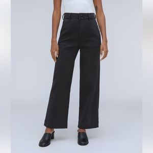 Everlane Organic Wide-Leg Pant Black Size 8
